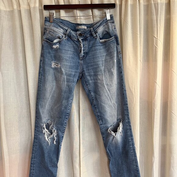 Mavi Ada Boyfriend Distressed Jeans - Picture 1 of 4